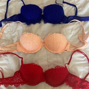 Victoria’s Secret bundle of 3 push up bras